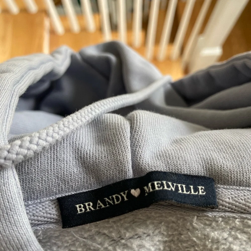 Brandy Melville | Christy Light Blue Hoodie - Picture 3 of 8